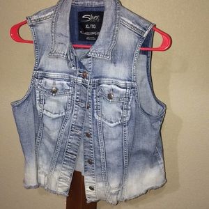 Silver Jean Vest